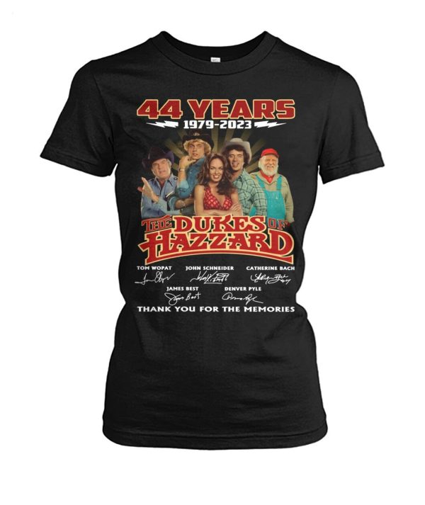 Limited Edition 44 Years 1979 – 2023 The Dukes Of Hazzard Thank You For The Memories T-Shirt