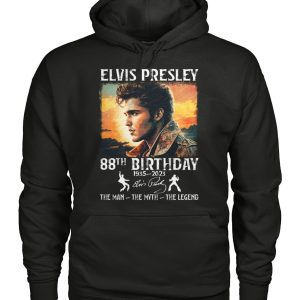 Limited Edition Elvis Presley 88th Birthday 1935 – 2023 The Man The Myth The Legend T-Shirt