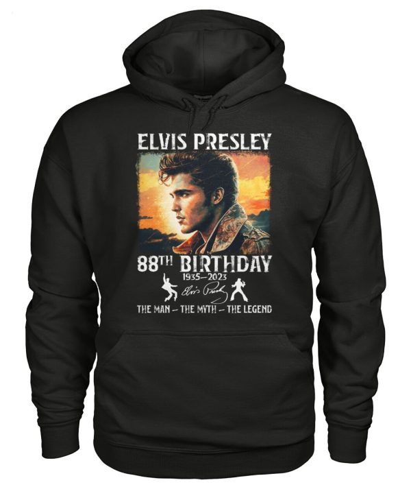 Limited Edition Elvis Presley 88th Birthday 1935 – 2023 The Man The Myth The Legend T-Shirt