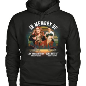 Limited Edition In Memory Of Lisa Marie Presley January 12, 2023 And Elvis Presley August 16, 1977 T-Shirt