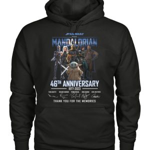 Limited Edition Star Wars The Mandalorian 46th Anniversary 1977 – 2023 Thank You For The Memories T-Shirt