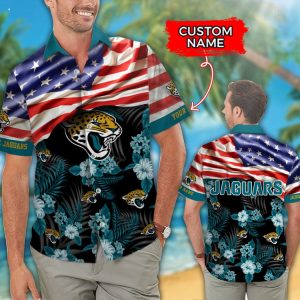 Custom Name NFL Jacksonville Jaguars Hawaiian Shirt And Short