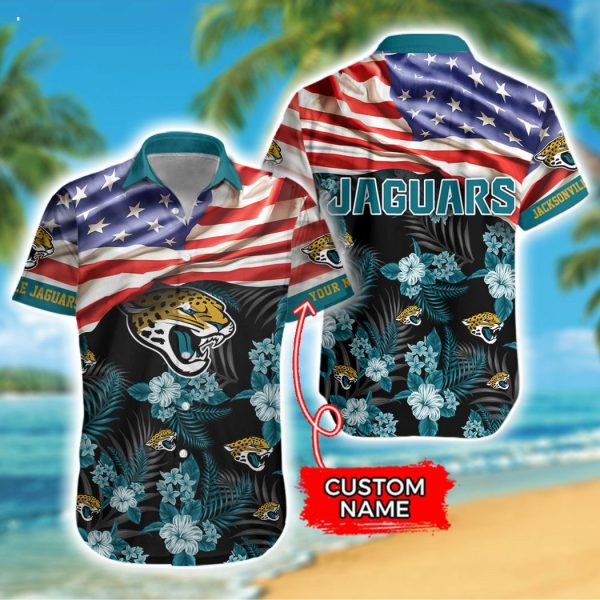 Custom Name NFL Jacksonville Jaguars Hawaiian Shirt And Short