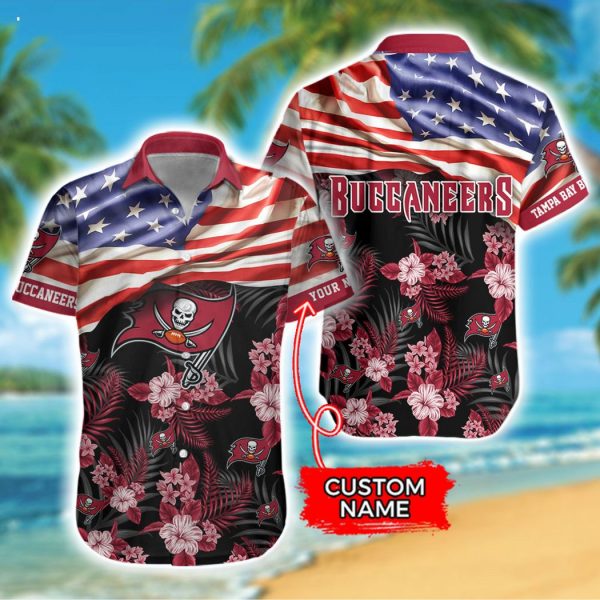Custom Name NFL Tampa Bay Buccaneers Hawaiian Shirt And Short