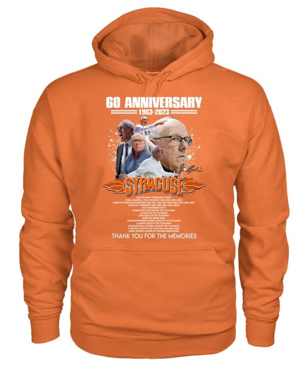 Limited Edition 60 Anniversary 1963 – 2023 Jim Boeheim Syracuse Thank You For The Memories T-Shirt