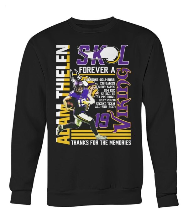 19 Adam Thielen 2013 - 2023 Thank You For The Memories T-Shirt - Limited  Edition - Torunstyle