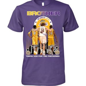 Limited Edition Gasol And Bryant You’ll Always Be In My Heart My Big Brother T-Shirt