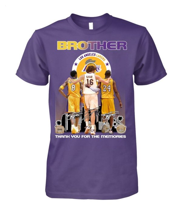 Limited Edition Gasol And Bryant You’ll Always Be In My Heart My Big Brother T-Shirt