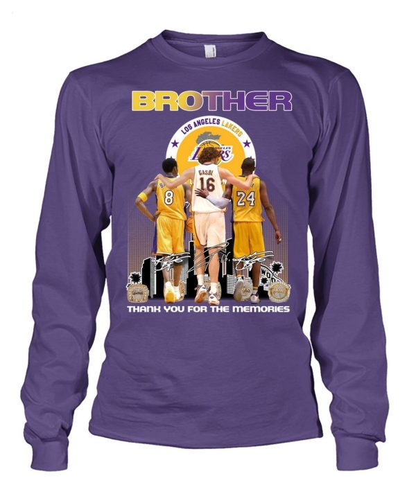 Limited Edition Gasol And Bryant You’ll Always Be In My Heart My Big Brother T-Shirt