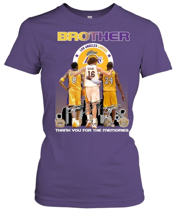 Limited Edition Gasol And Bryant You’ll Always Be In My Heart My Big Brother T-Shirt