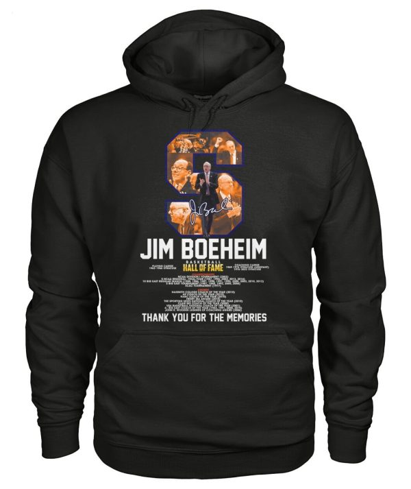 Limited Edition Jim Boeheim Basketball Hall Of Fame Thank You For The Memories T-Shirt