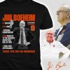 Limited Edition Jim Boeheim Basketball Hall Of Fame Thank You For The Memories T-Shirt