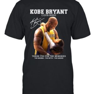 Limited Edition Kobe Bryant 1978 – 2020 Thank You For The Memories The Mamba The Myth The Legend T-Shirt