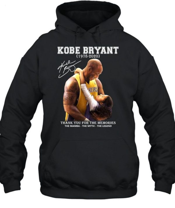 Limited Edition Kobe Bryant 1978 – 2020 Thank You For The Memories The Mamba The Myth The Legend T-Shirt