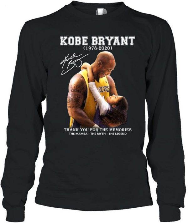 Limited Edition Kobe Bryant 1978 – 2020 Thank You For The Memories The Mamba The Myth The Legend T-Shirt