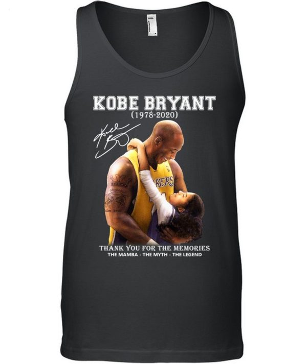 Limited Edition Kobe Bryant 1978 – 2020 Thank You For The Memories The Mamba The Myth The Legend T-Shirt