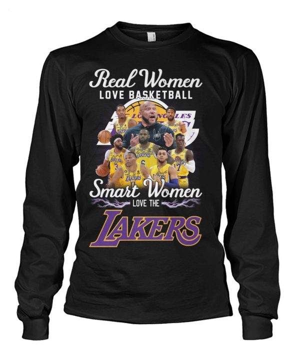 Limited Edition Real Women Love Basketball Smart Women Love The Lakers T-Shirt