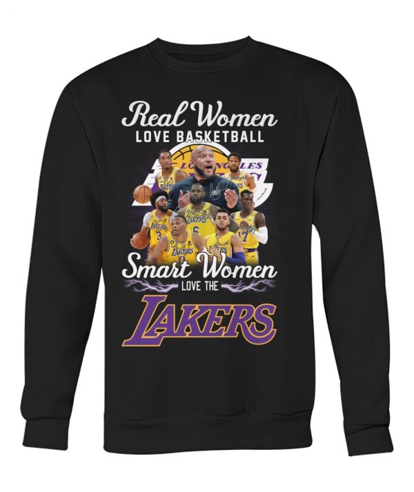 Limited Edition Real Women Love Basketball Smart Women Love The Lakers T-Shirt