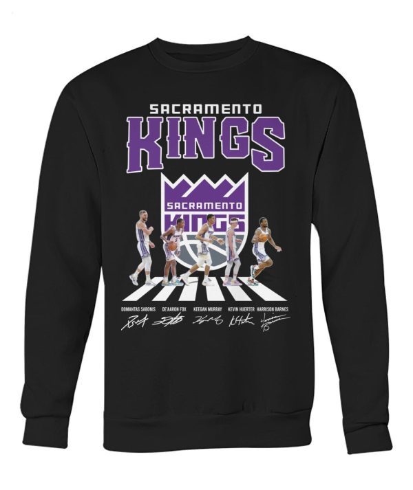 Limited Edition Sacramento Kings Domantas Sabonis And De’aaron Fox And Keegan Murray And Kevin Huerter And Harrison Barnes T-Shirt