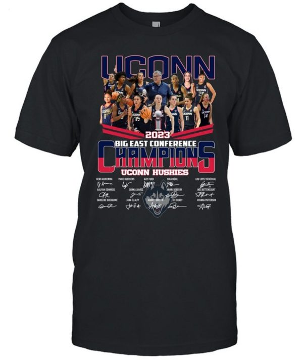 Limited Edition Uconn Big East Conference Champions Ucon Hushies T-Shirt