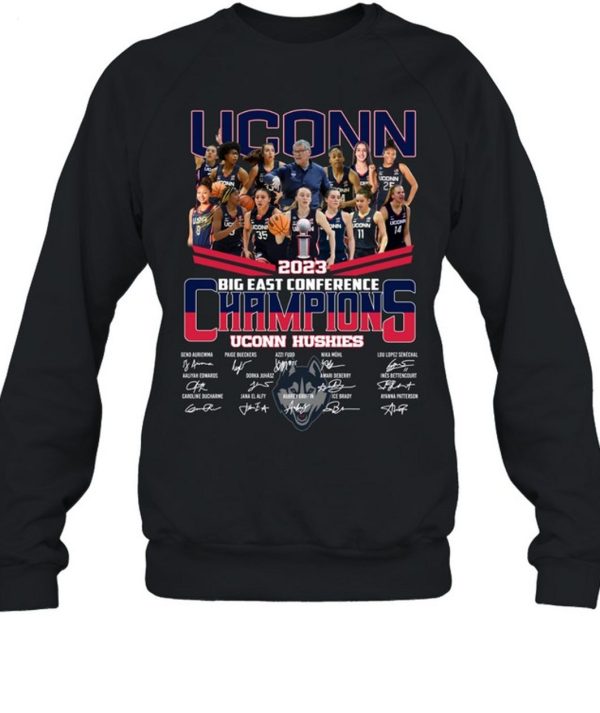 Limited Edition Uconn Big East Conference Champions Ucon Hushies T-Shirt