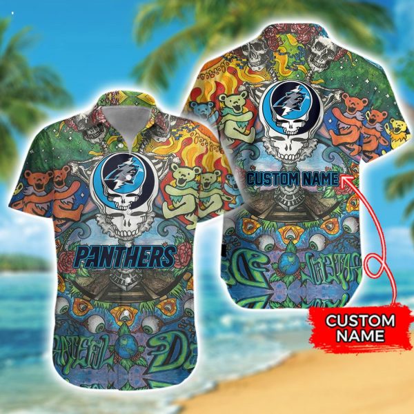 Personalized NFL Carolina Panthers Combo Hawaiian Shirt And Short