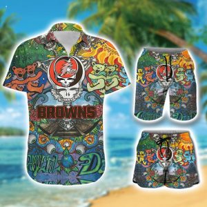 Personalized NFL Cleveland Browns Combo Hawaiian Shirt And Short