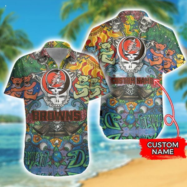 Personalized NFL Cleveland Browns Combo Hawaiian Shirt And Short
