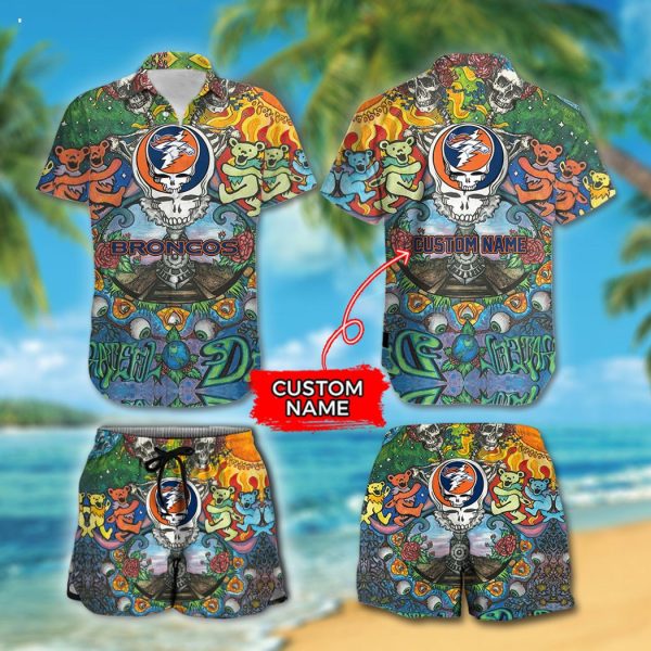 Personalized NFL Denver Broncos Combo Hawaiian Shirt And Short