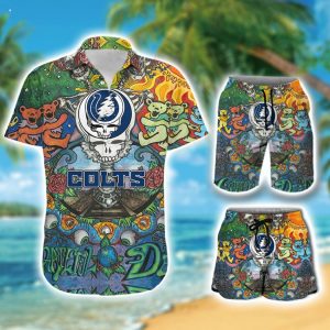 Personalized NFL Indianapolis Colts Combo Hawaiian Shirt And Short