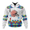 Custom Name And Number NFL Washington Commanders Special Autism Awareness Design Hoodie