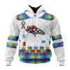 Custom Name And Number NFL Detroit Lions Special Autism Awareness Design Hoodie
