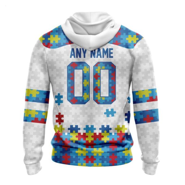 Custom Name And Number NFL New Orleans Saints Special Autism Awareness Design Hoodie