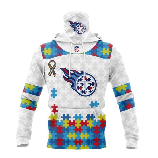 Custom Name And Number NFL Tennessee Titans Special Autism Awareness Design Hoodie