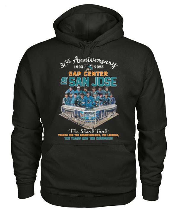 30th Anniversary 1993 – 2023 Sap Center AT San Jose The Shark Tank T-Shirt – Limited Edition