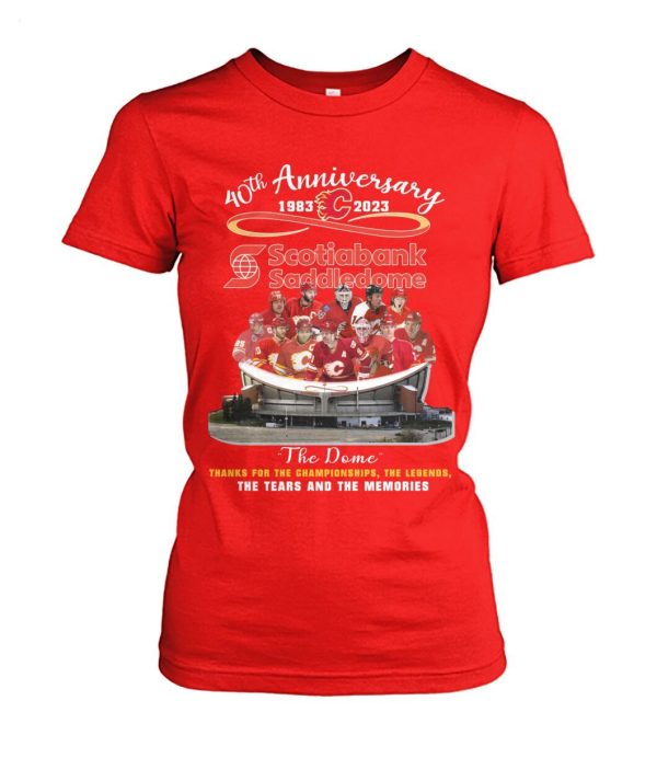 40th Anniversary 1983 – 2023 Scotiabank Saddledome The Dome T-Shirt – Limited Edition