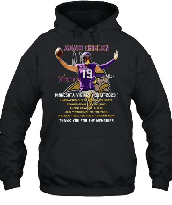 Adam Thielen Minnesota Vikings 2013-2023 thank you for the memories  signature t-shirt by To-Tee Clothing - Issuu