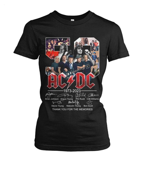 Thank You For The Memories ACDC 1973 – 2023 T-Shirt – Limited Edition