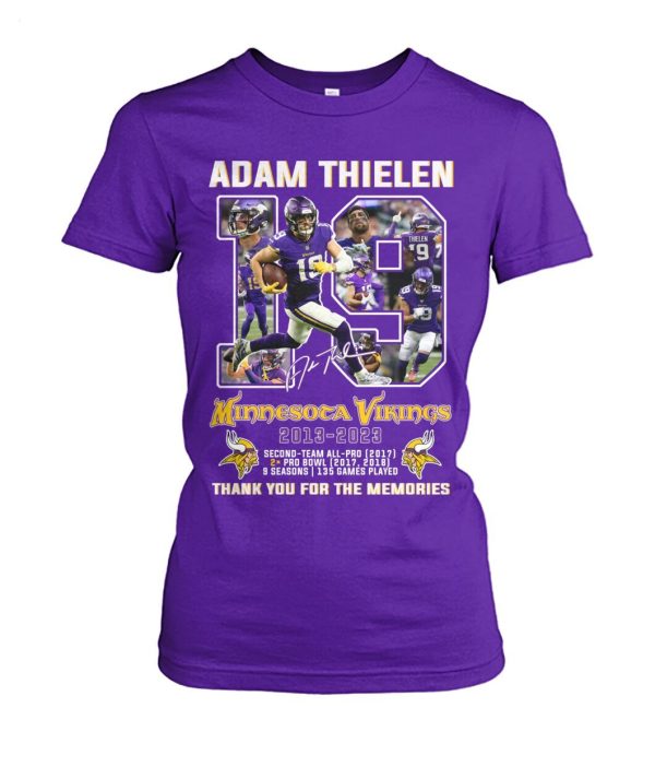 Thank You For The Memories Adam Thielen 19 Minnesota Vikings 2013 – 2023 T-Shirt – Limited Edition