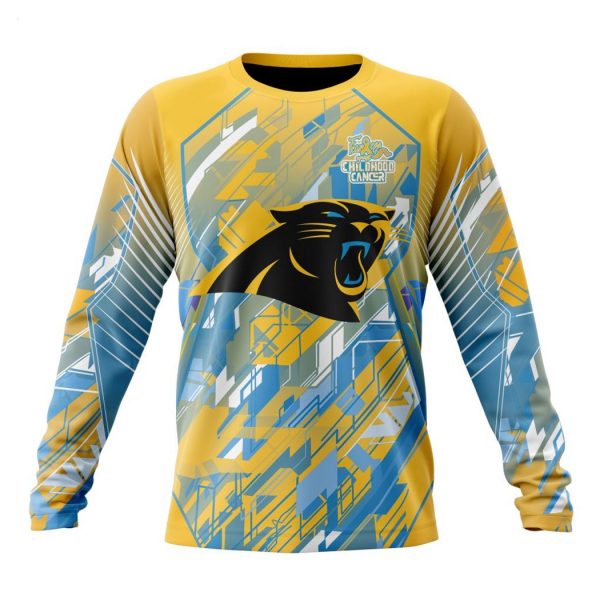 Personalized NFL Carolina Panthers Specialized Design Fearless Against Childhood Cancers Hoodie
