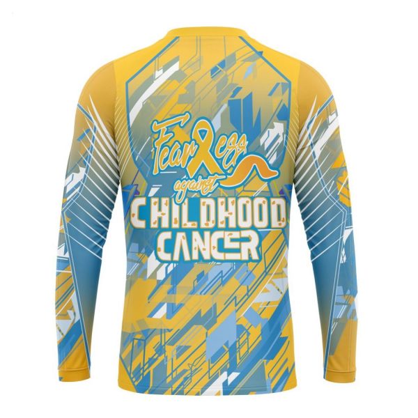 Personalized NFL Los Angeles Chargers Specialized Design Fearless Against Childhood Cancers Hoodie