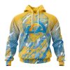 Personalized NFL Los Angeles Chargers Specialized Design Fearless Against Childhood Cancers Hoodie