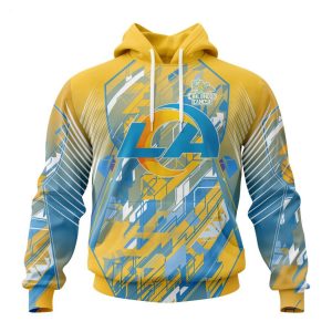Personalized NFL Los Angeles Rams Specialized Design Fearless Against Childhood Cancers Hoodie