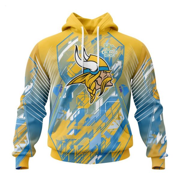 Personalized NFL Minnesota Vikings Specialized Design Fearless Against Childhood Cancers Hoodie