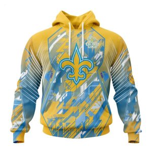 Personalized NFL New Orleans Saints Specialized Design Fearless Against Childhood Cancers Hoodie