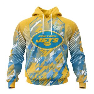 Personalized NFL New York Jets Specialized Design Fearless Against Childhood Cancers Hoodie