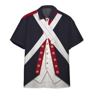 Continental Army Custom Short Sleeve Shirt, Hawaiian Shirt – Summer Collection
