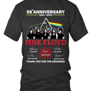 58th Anniversary 1965 – 2023 Pink Ployd Thank You For The Memories T-Shirt – Limited Edition