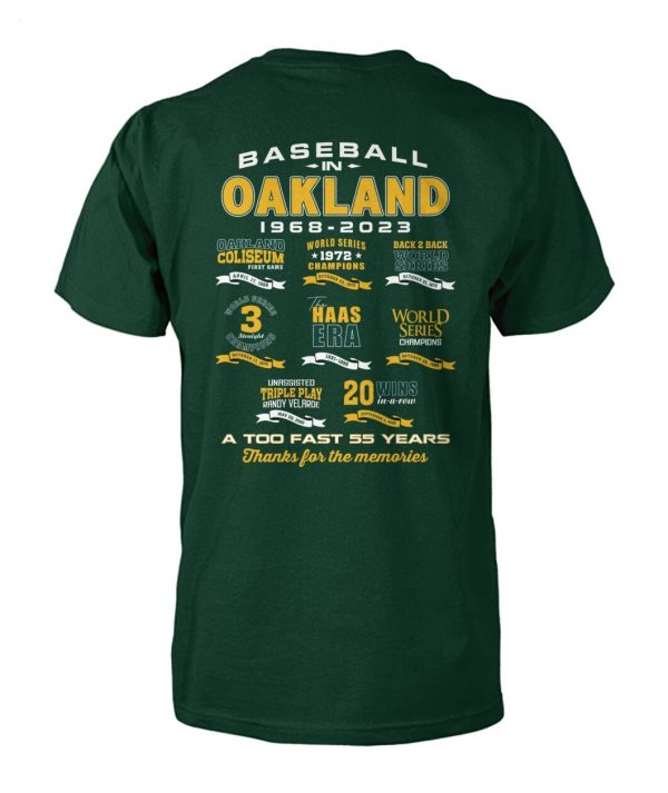 Baseball In Oakland 1968 – 2023 T-Shirt – Limited Edition