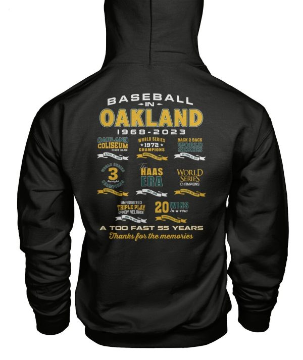 Baseball In Oakland 1968 – 2023 T-Shirt – Limited Edition